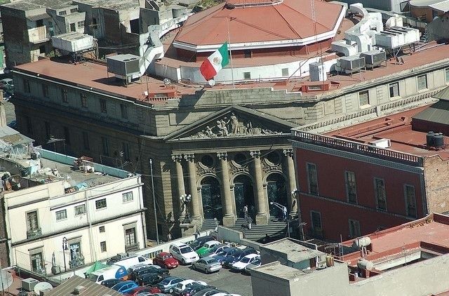 Panorámica Aérea del Palacio Legislativo de la calle Donceles