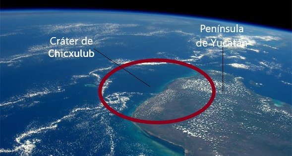 Península de Yucatán vista desde Estación espacial