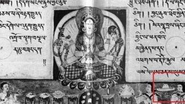 Imagen de un texto tibetano