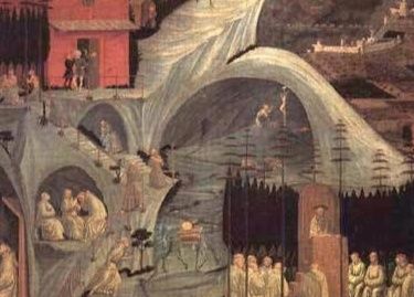 Pintura de Paolo Uccello (1396-1475) conocida como “La Tebaide”