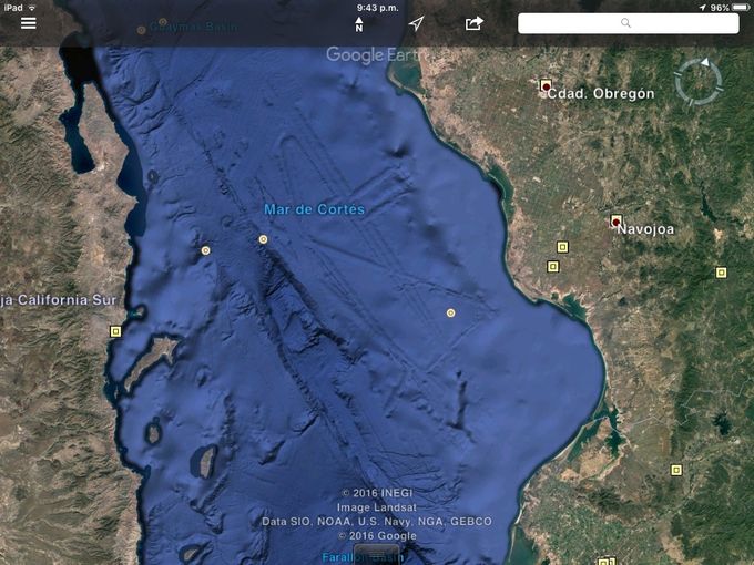 Ciudad Submarina en el golfo de Cortés entre Sonora y Baja California