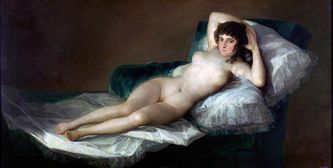 La maja desnuda, de 1797 – 1800, Francisco de Goya.