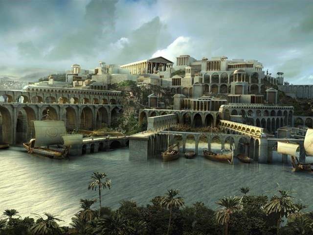 National Geographic
Una concepción artística muestra la ciudad de la Atlántida como ha sido contada por la leyenda.