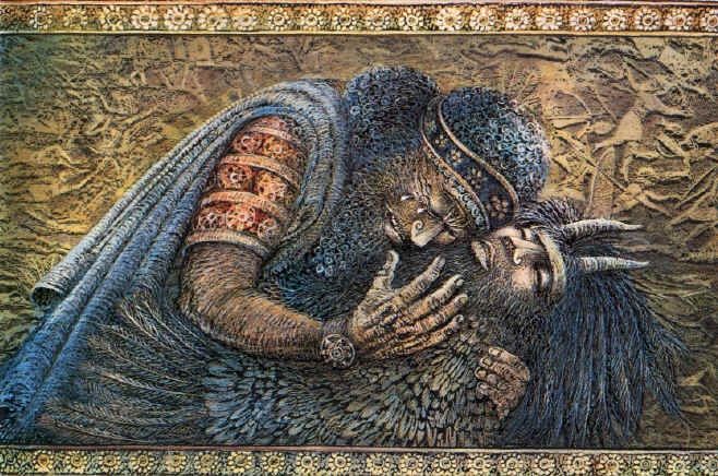 Gilgamesh derrotado por su mortal humanidad 
