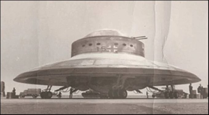 La RFZ-5, la primera nave espacial de 26 m de diámetro y 9 m de altura con el nombre de Haunebu-I