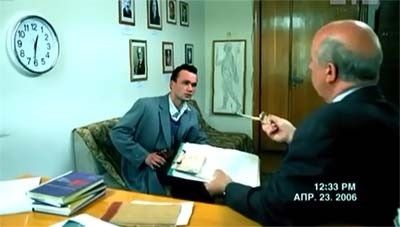 A la Izq. Sergei Panamanenko y a la derecha el Dr. Pablo Kutrikov en su entrevista videograbada en 2006