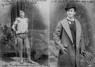 Harry y Bessie Houdini en 1894