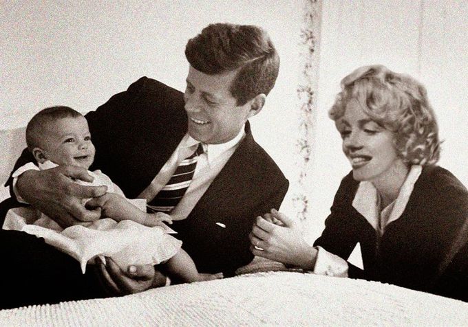 John F Kennedy y Marilyn Monroe