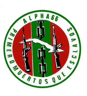 Escudo del grupo terrorista Alpha 66
