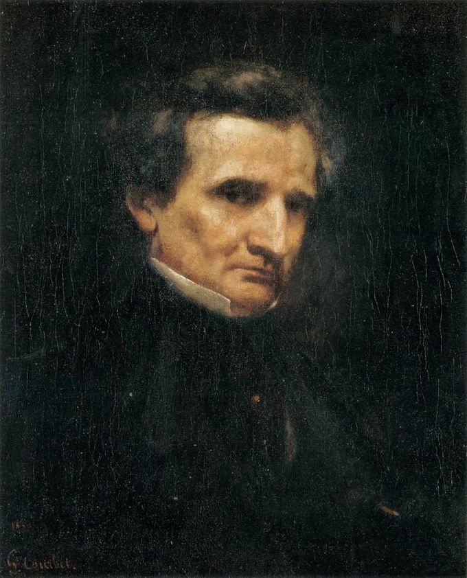 Hector Berlioz (pintura de Gustave Coubert, museo de d'Orsay Paris)
(1803 - 1869)
