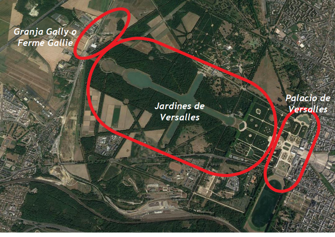 Vista Aérea de Versalles 