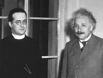 George Lemaitre y Albert Einstein